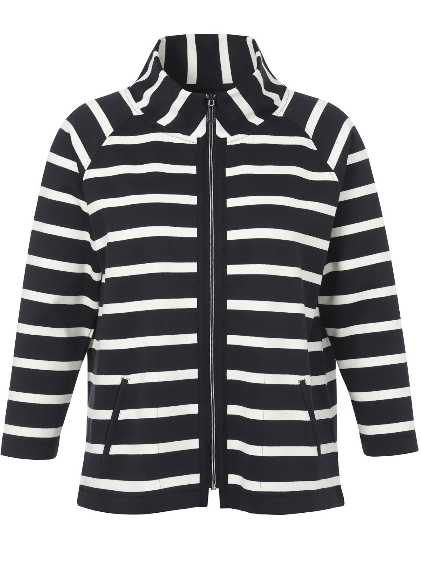 Sweatshirt-Jacke mit Zipper
