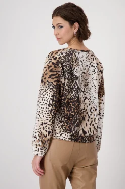 Sweatshirt mit Leomuster