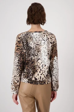 Sweatshirt mit Leomuster