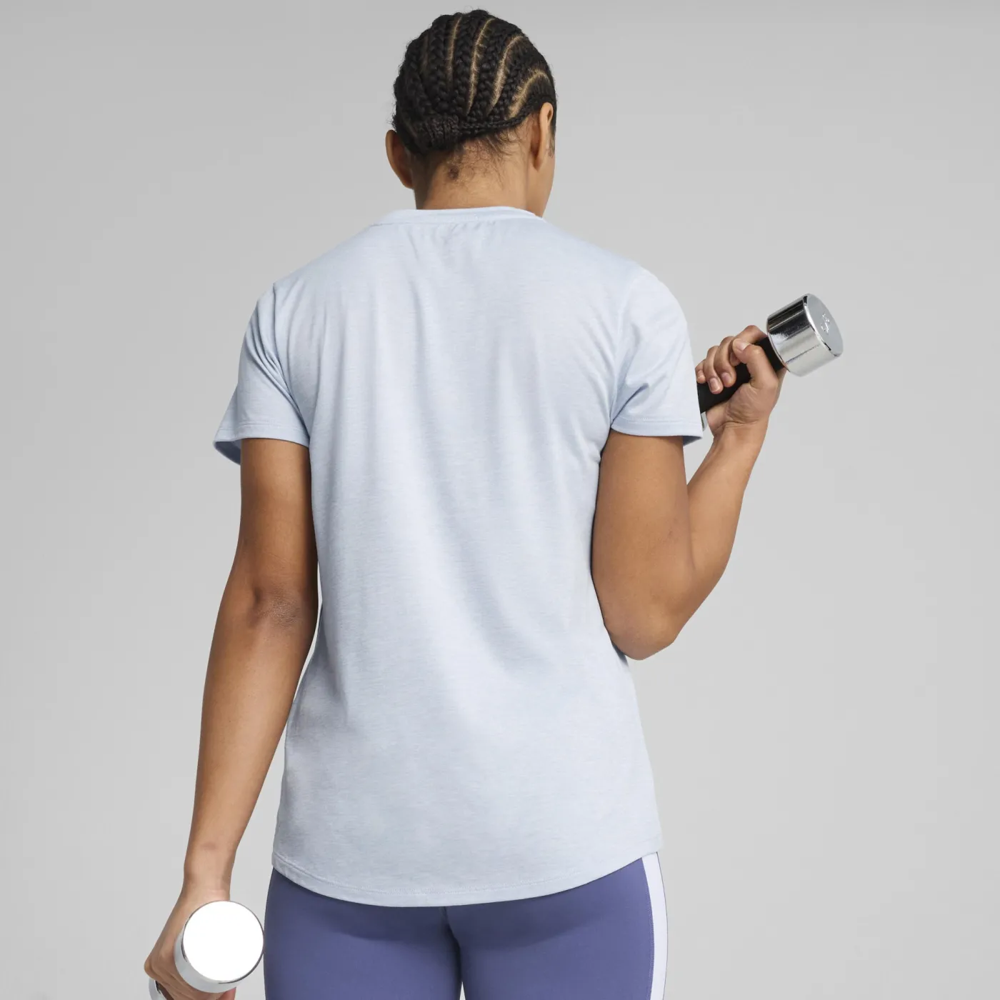 TAD ESSENTIALS Meliertes T-Shirt Damen