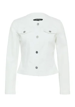 Taillierte Jeansjacke mit Waschung