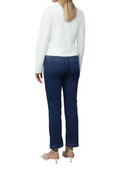 Taillierte Jeansjacke mit Waschung