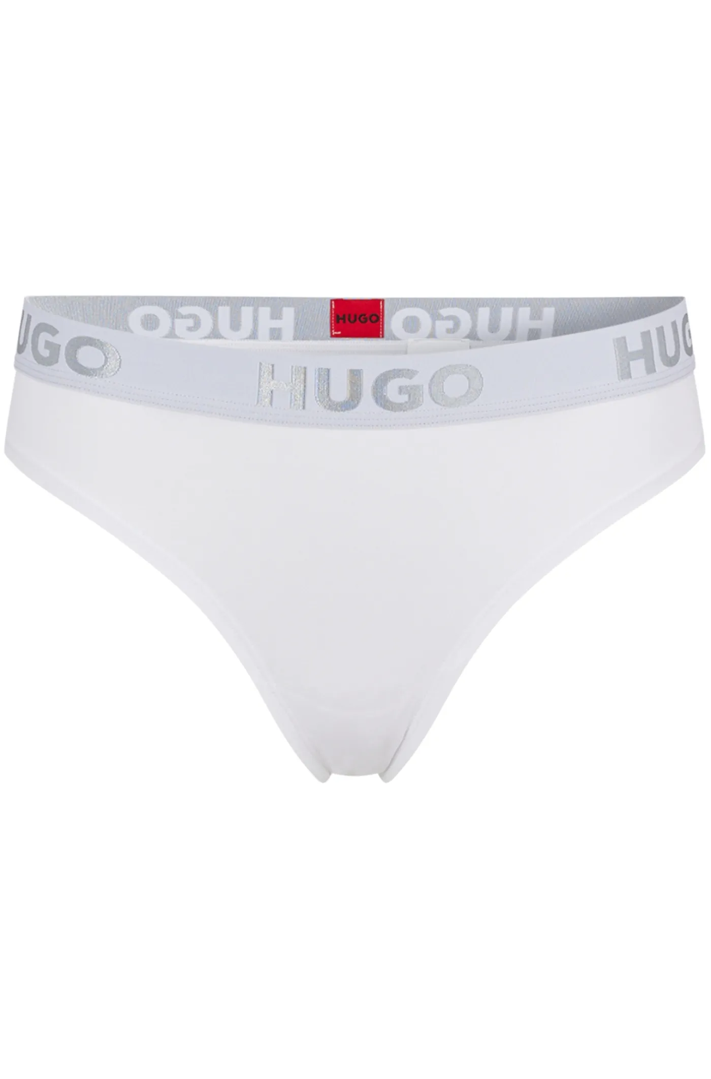 TANGA AUS STRETCH-BAUMWOLLE MIT LOGO AM BUNDTHONG SPORTY
