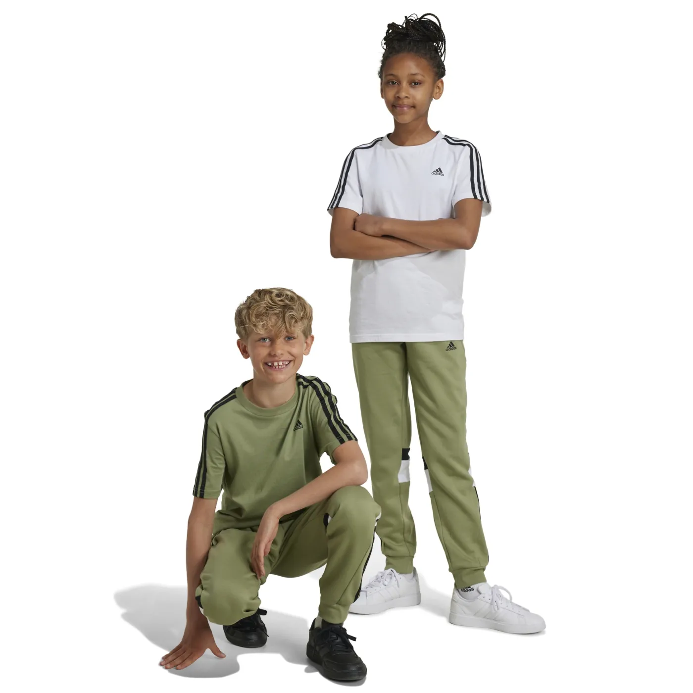 Tiberio 3-Streifen Colorblock Kids Hose