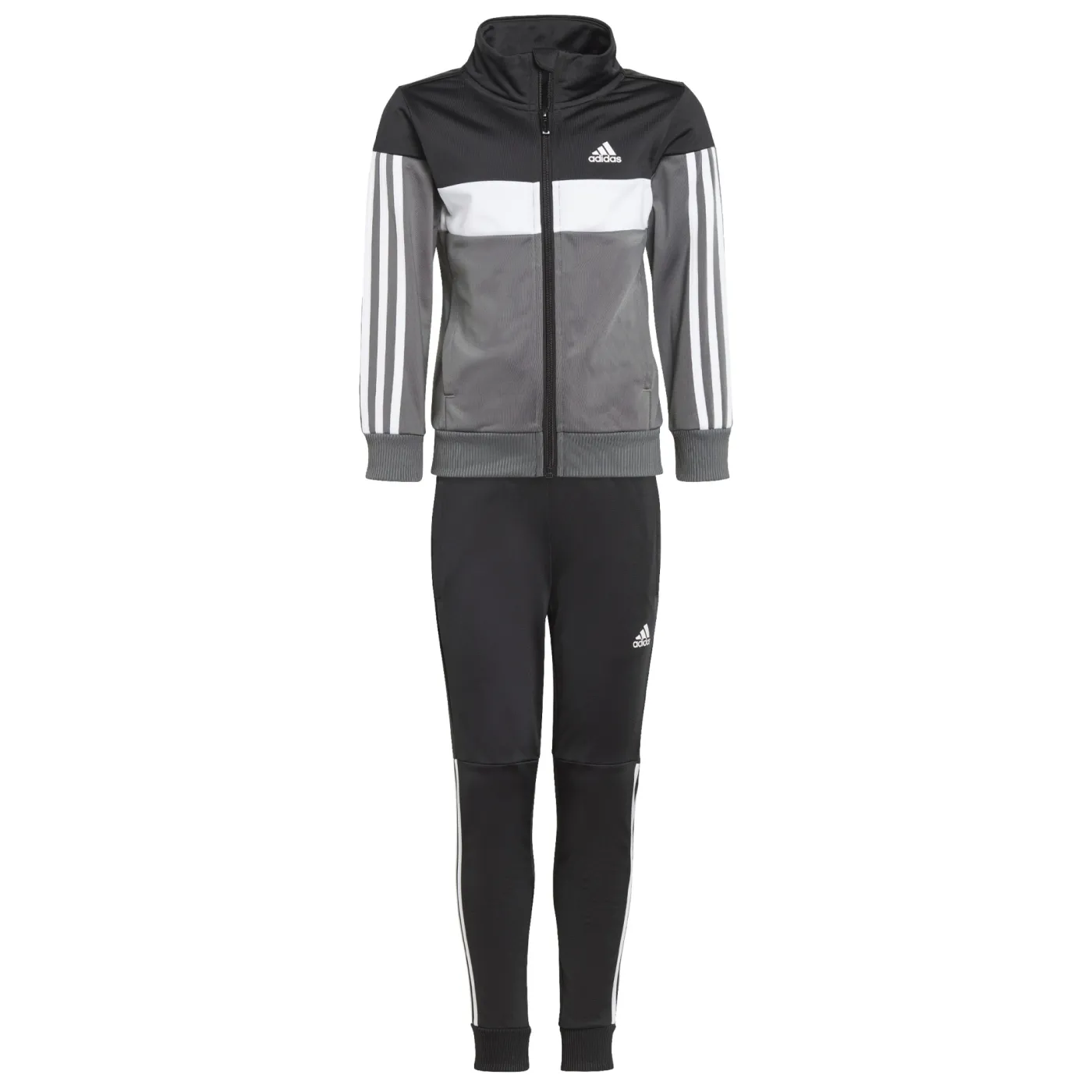 Tiberio 3-Streifen Colorblock Shiny Kids Trainingsanzug