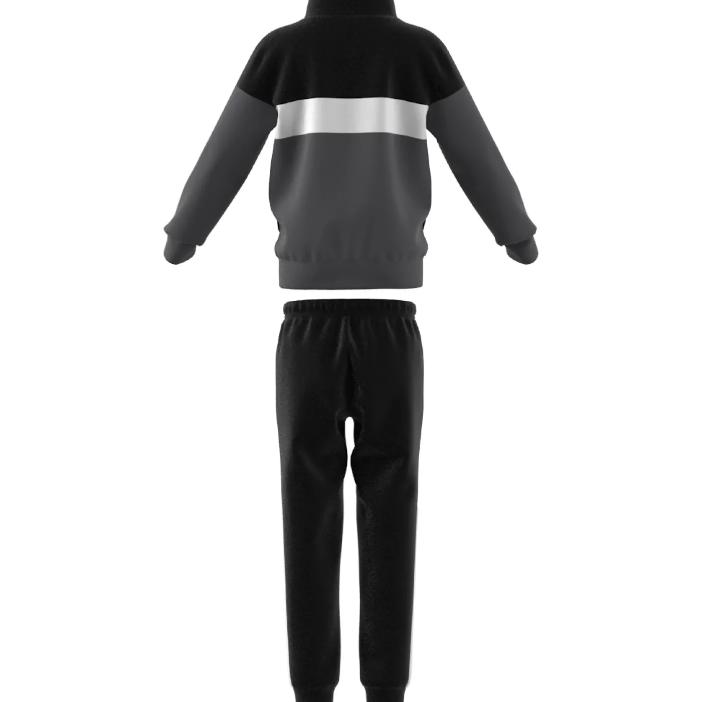 Tiberio 3-Streifen Colorblock Shiny Kids Trainingsanzug