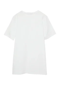 T-Shirt aus Baumwolle mit kleinem Schriftprint