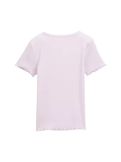 T-Shirt mit Herz-Stickerei