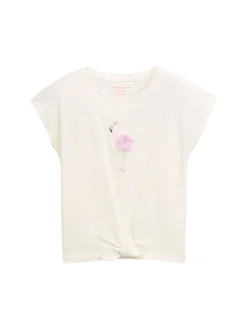 T-Shirt mit Knoten-Detail
