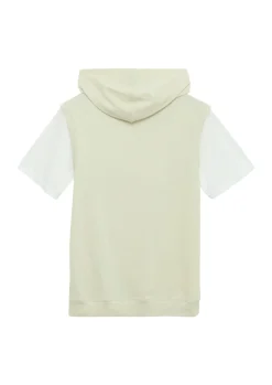T-Shirt mit Print- und Kontrastdetails