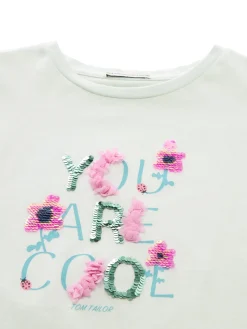 T-Shirt mit Wendepailletten