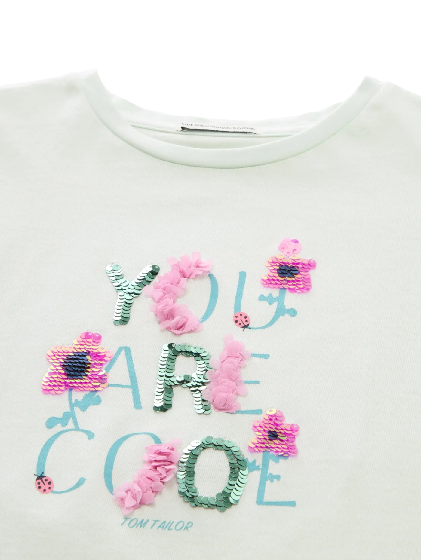 T-Shirt mit Wendepailletten