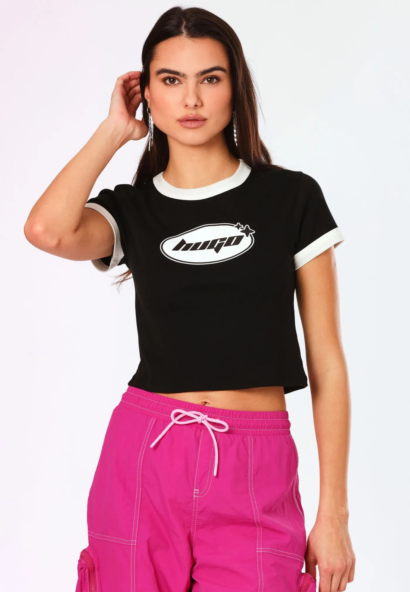 T-Shirt aus Baumwoll-Jersey mit saisonalem Grafik-Print