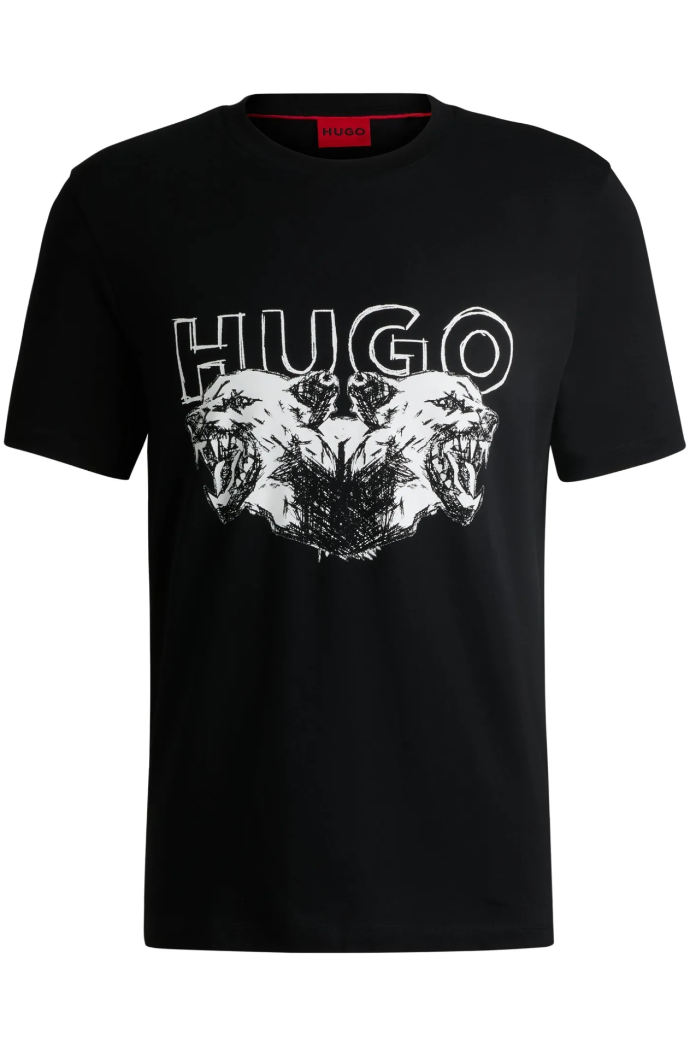 T-Shirt aus Baumwoll-Jersey mit Logo- und Animal-Grafik
