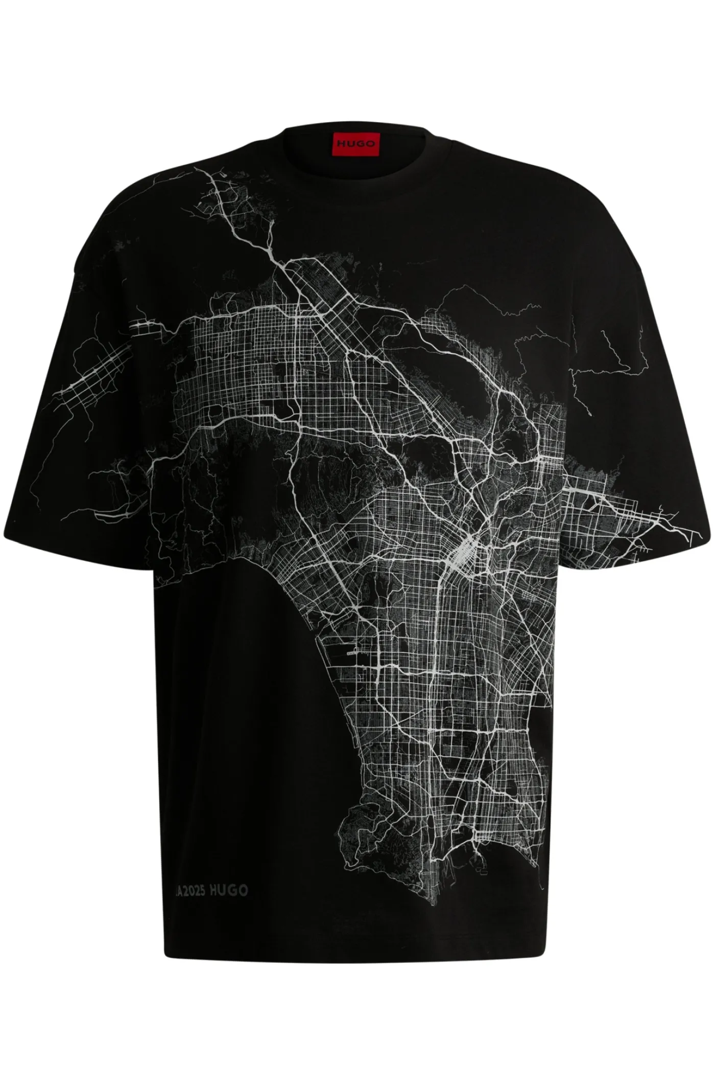 T-Shirt aus Baumwoll-Jersey mit im Dunkeln leuchtendem Artwork