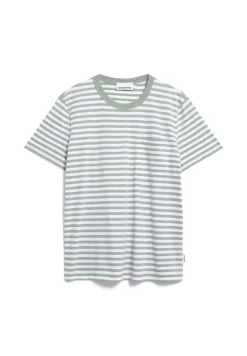 T-Shirt aus Bio-Baumwolle MAARKOS POCKET STRIPES