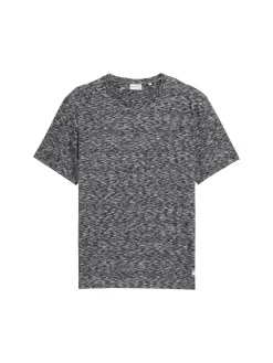 T-Shirt in Melange-Optik