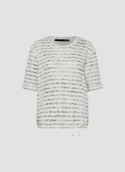 T-Shirt in Streifenoptik