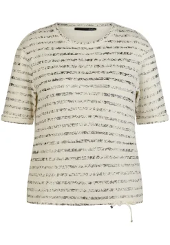 T-Shirt in Streifenoptik