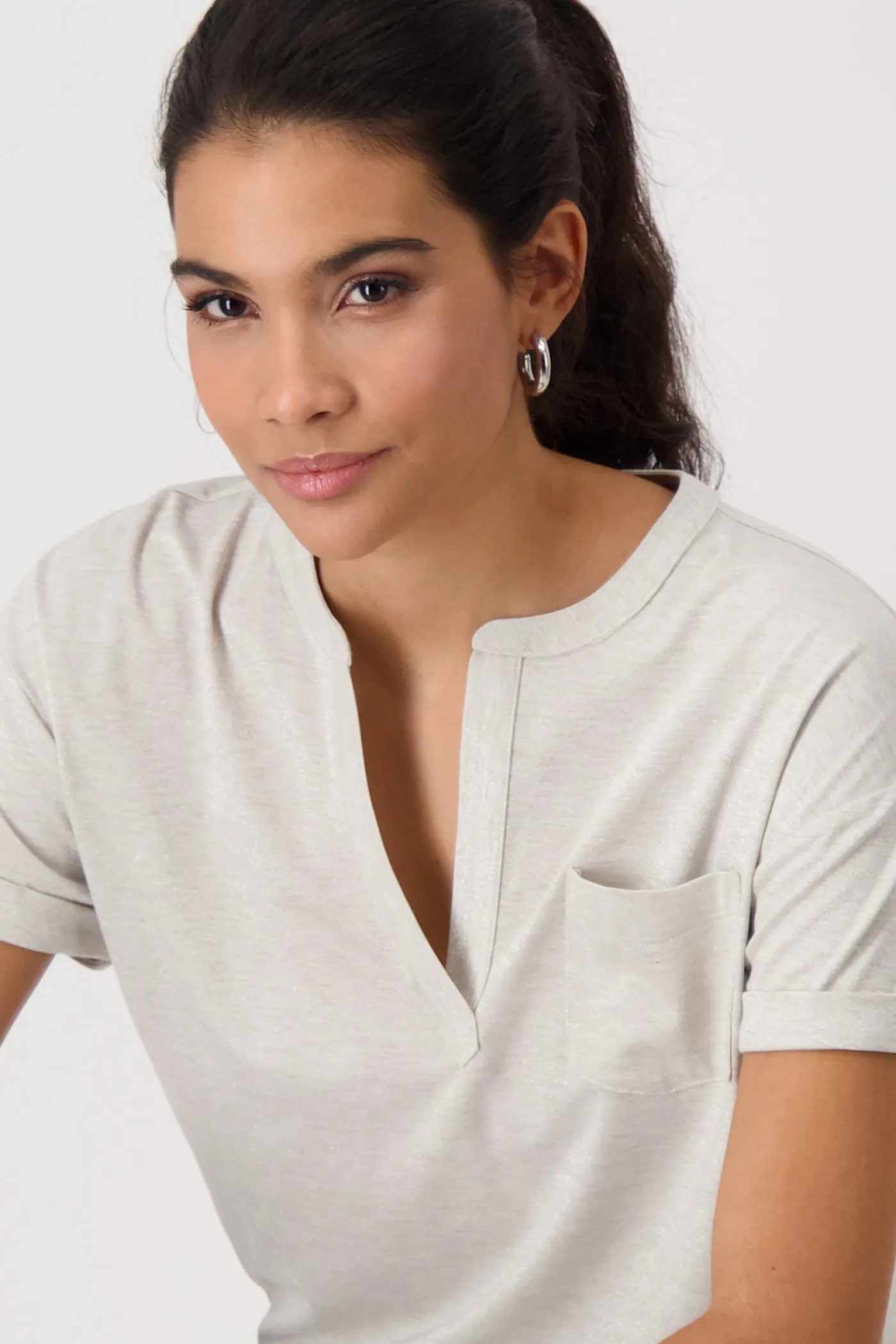 T-Shirt mit Brusttasche