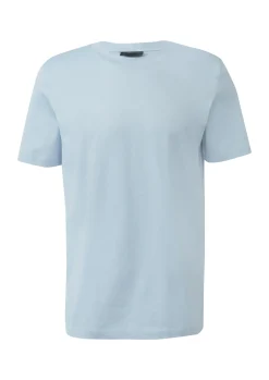 T-Shirt mit Crew Neck aus mercerisiertem Baumwolljersey