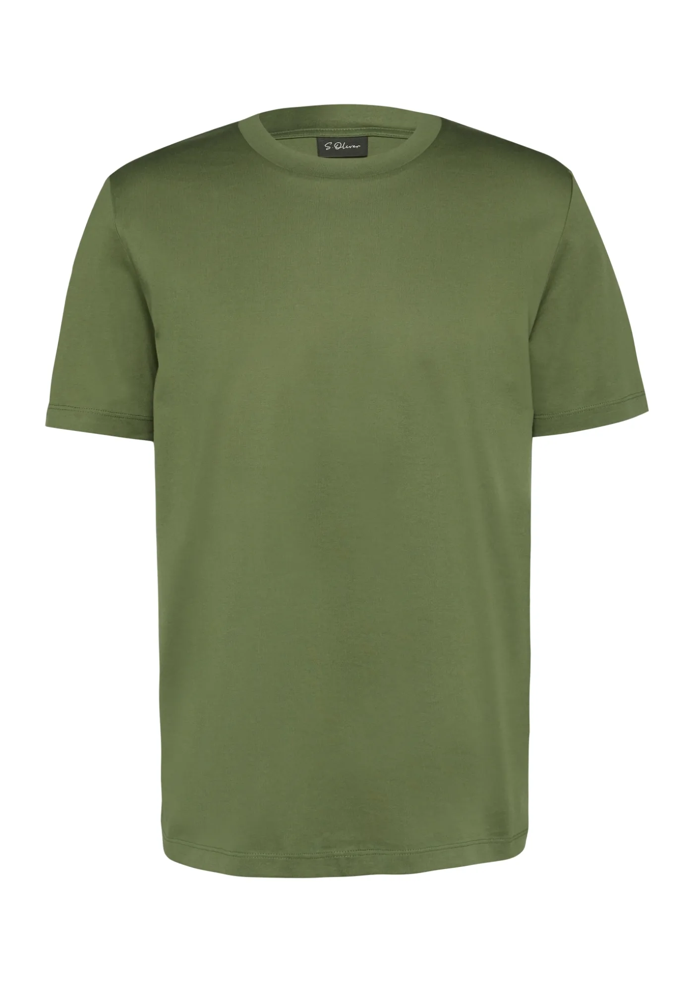 T-Shirt mit Crew Neck aus mercerisiertem Baumwolljersey
