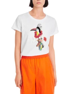 T-Shirt mit 3D-Tukan-Print