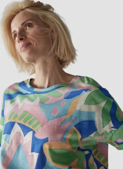 T-Shirt mit floralem Print