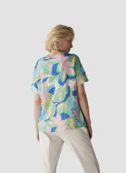 T-Shirt mit floralem Print
