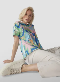 T-Shirt mit floralem Print