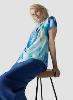 T-Shirt mit modernem Muster