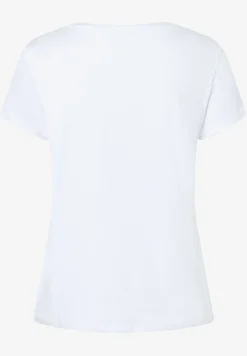 T-Shirt mit Paillettenherzen