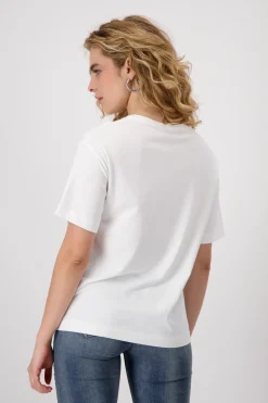 T-Shirt mit Schuh- und Taschenprint