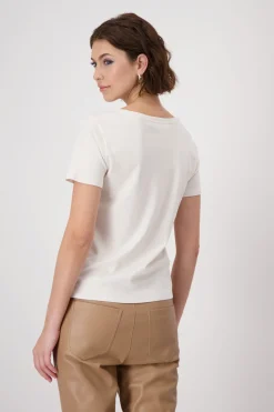 T-Shirt mit Strasssteinen