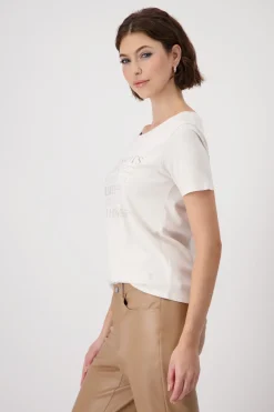 T-Shirt mit Strasssteinen