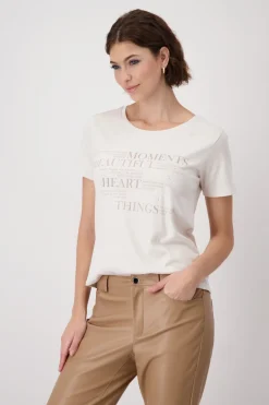 T-Shirt mit Strasssteinen
