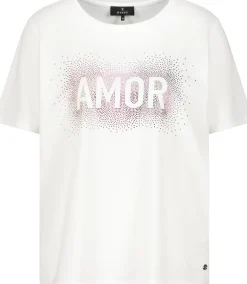 T-Shirt mit Strasssteinen