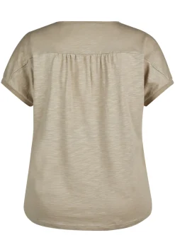 T-Shirt mit V-Ausschnitt