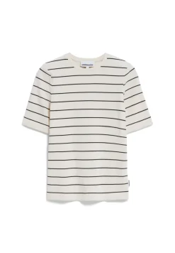 T-Shirt Slim Fit aus Bio-Baumwoll Mix JAANISARA FINE STRIPE