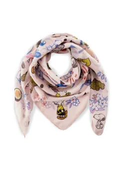 Tuch aus recyceltem Polyester mit Peanuts-Motiven