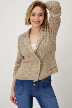 Tweed-Strickblazer