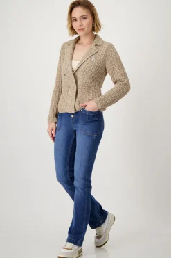 Tweed-Strickblazer