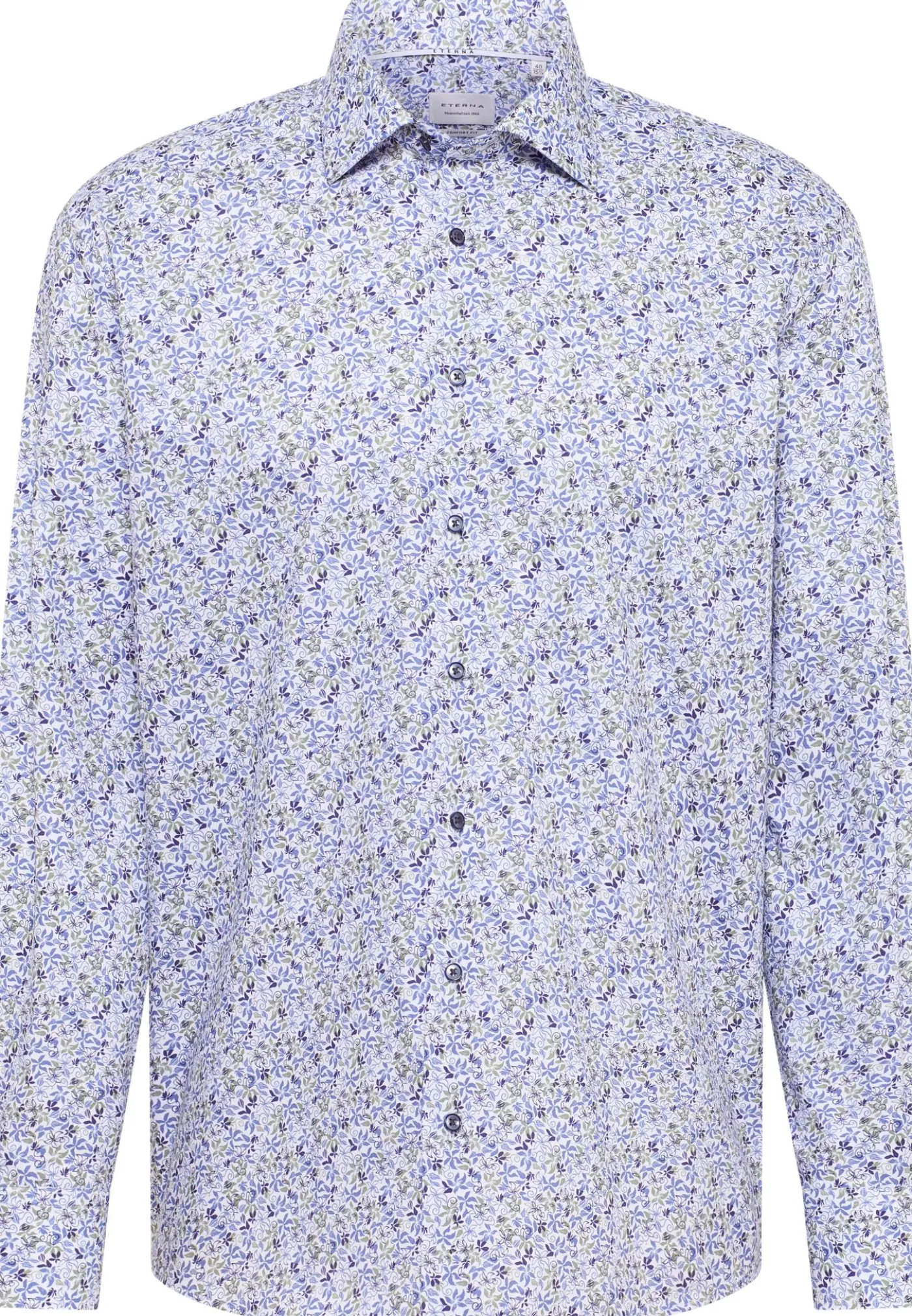 Twillhemd mit floralem Print