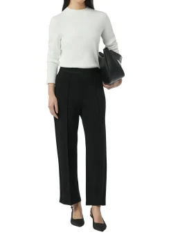 Twill-Jersey-Schlupfhose mit Gummibund und gesteppten Biesen