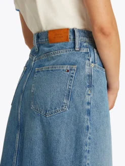 Uma Midi Jeansrock