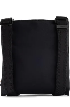 Umhängetasche aus recyceltem Nylon mit Logo-Print