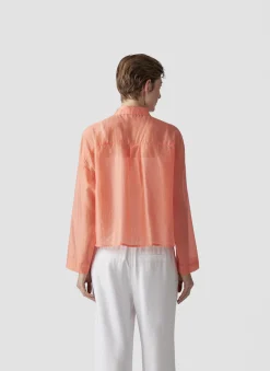 Unifarbene Bluse