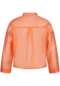 Unifarbene Bluse