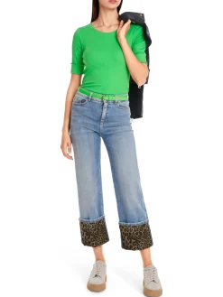 Uni T-Shirt aus stretchigem Cotton-Ripp