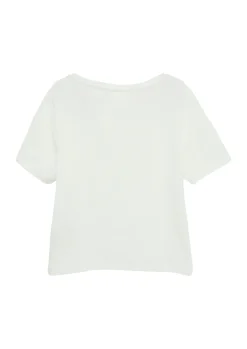 Verkürztes Rippshirt im Slim Fit